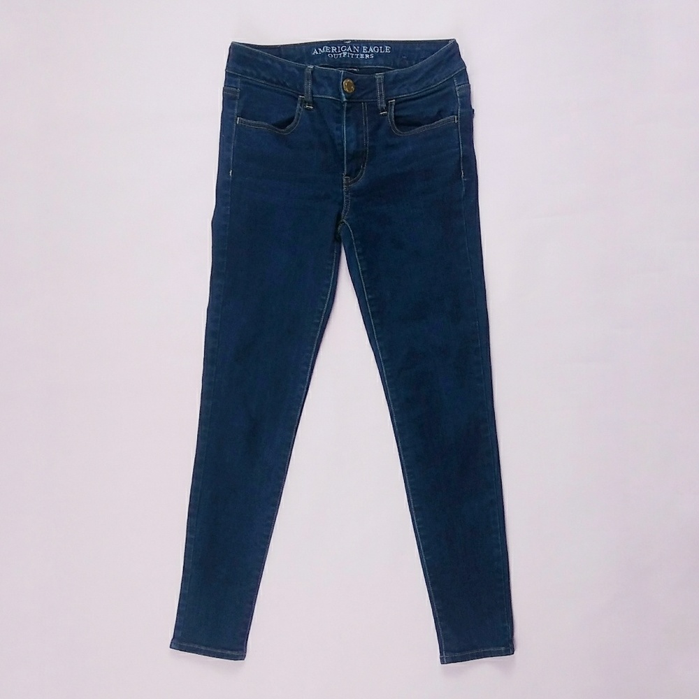 American Eagle AEO Jegging Dark Wash sz 4 Short